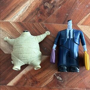 Hotel Transylvania Action Figures : Murray, the mummy and Frankenstein